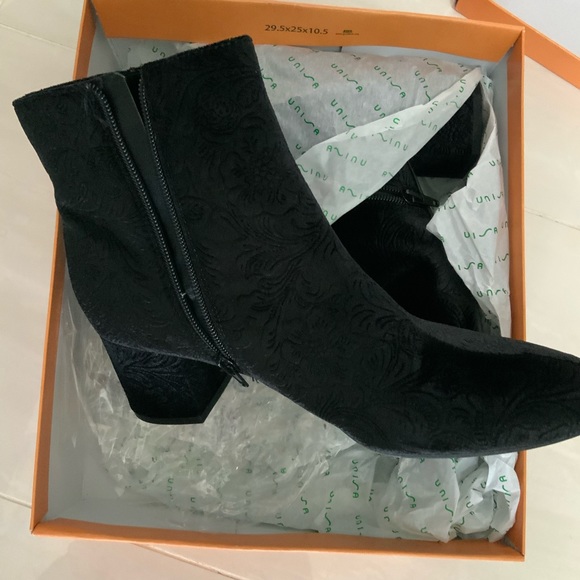 Unisa Shoes - UNISA Black Fabric Booties
